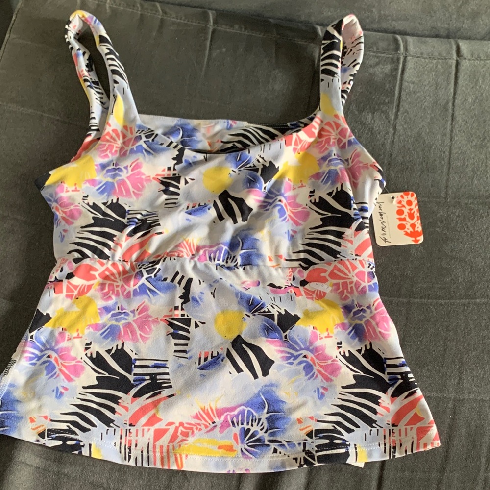 NWT FP Movement Never Better Tank in the Mystic Floral Combo pattern.
